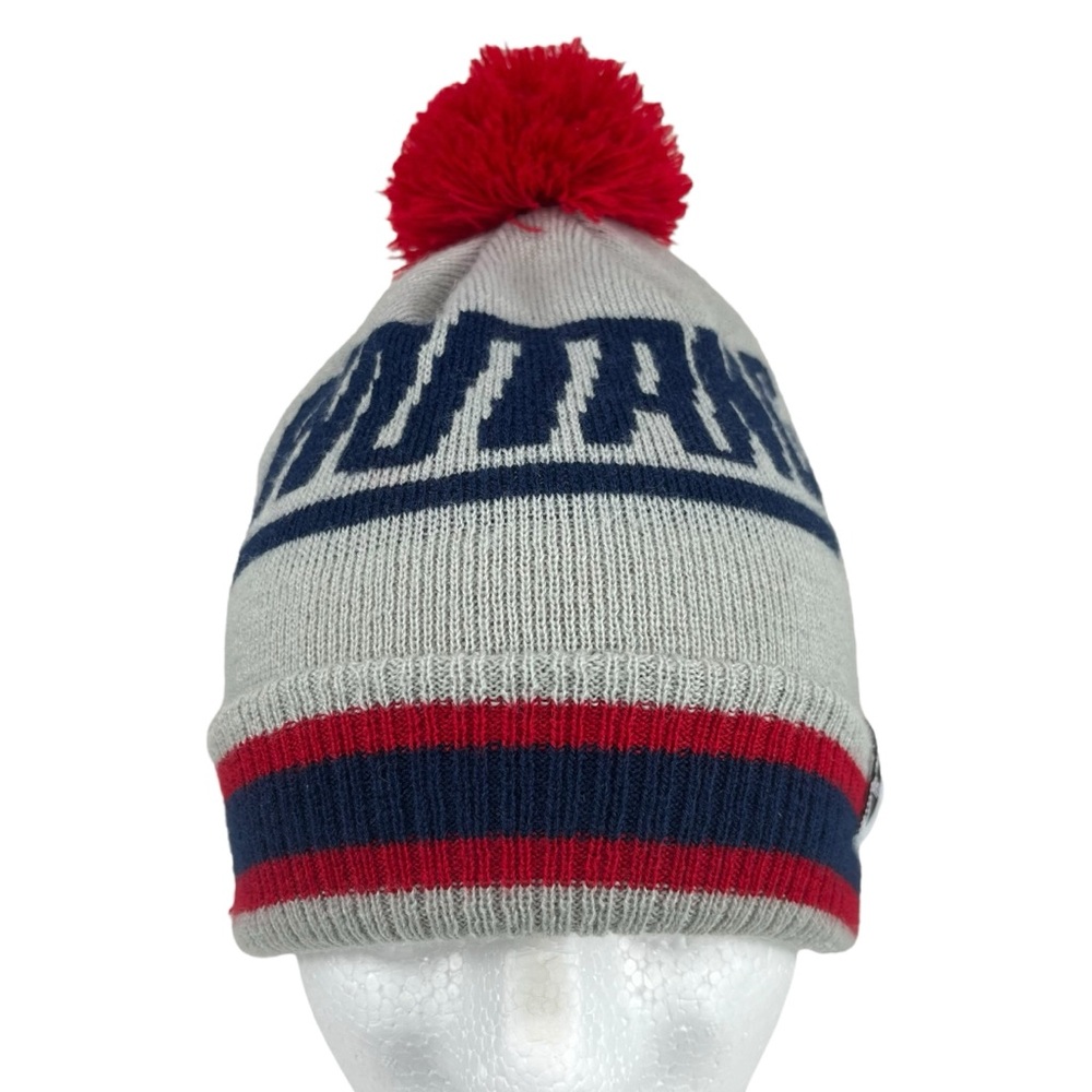 Wu Tang Clan Gray Red Blue Pom‎ Pom Knit Beanie OS Hip Hop Streetwear